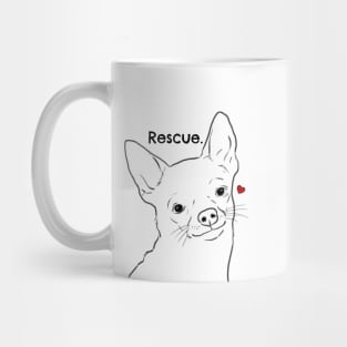 Rescue Chihuahua Shirt, Chihuahua Rescue, Chihuahua Lovers Mug